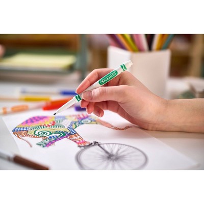 Crayola 10ct Fine Line Markers, Elementary School Supplies for Kids, Art Classroom Must Haves, Drawing & Coloring Gift, Ages 3+