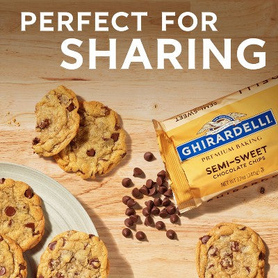 GHIRARDELLI Premium Baking Semi-Sweet Chocolate Chips - 24oz