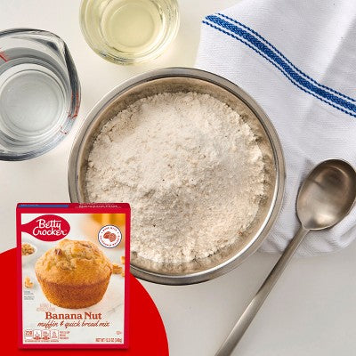 Betty Crocker Banana Nut Muffin Mix - 12.3oz: No Artificial Sweeteners, No High Fructose Corn Syrup