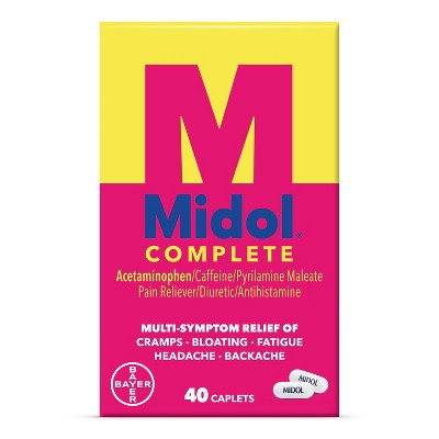 Midol Menstrual Symptom Relief Tablets - Acetaminophen - 40ct