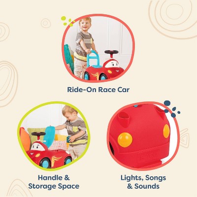 B. toys - Ride-On Race Car - Rollin' Riders