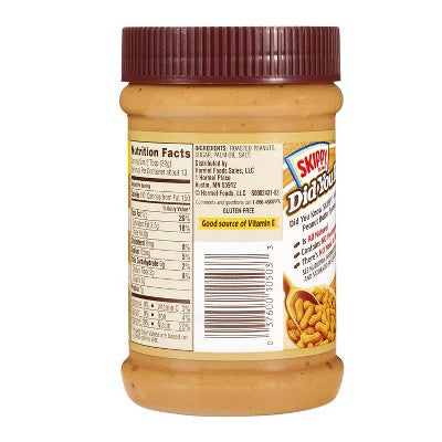 Skippy Super Chunk Peanut Butter - 15oz: Gluten-Free, No Artificial Colors, No Preservatives