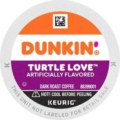 Dunkin’ Turtle Love Dark Roast Coffee - Keurig K-Cup Pods - 22ct
