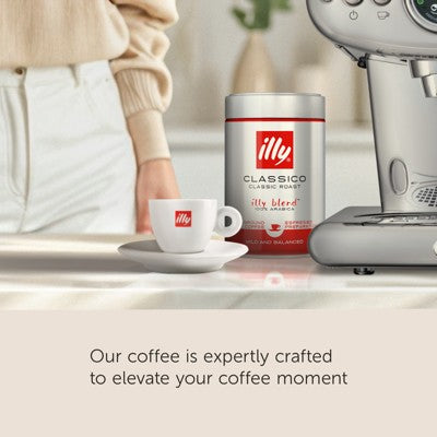Illy Classico Medium Roast Espresso Ground Coffee - 8.8oz: Arabica Beans, Italian Variety