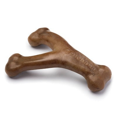 Benebone Wishbone Dog Chew Toy - Bacon - S