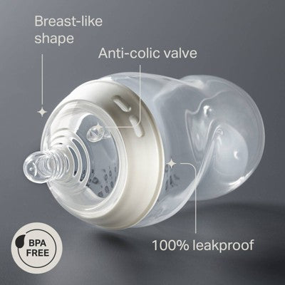 Tommee Tippee Natural Start Slow-Flow Breast-Like Nipple Anti-Colic Baby Bottle - 5oz/3pk