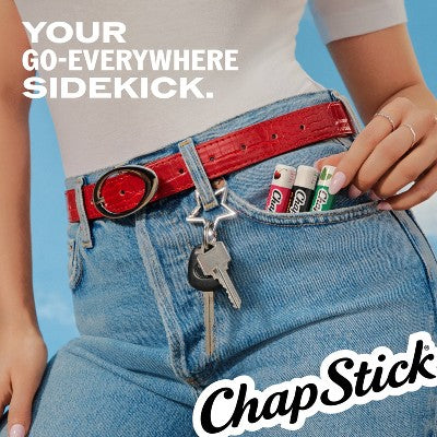 Chapstick Classic Variety Pack Lip Balm - Cherry, Strawberry, & Spearmint - 3ct/0.45oz