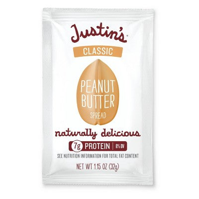 Justin's Classic Peanut Butter Squeeze - 1.15oz: Creamy Texture