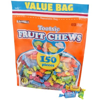 Tootsie Fruit Chews Candy Standup Bag – 37oz