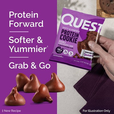 Quest Nutrition Protein Cookie - Double Chocolate Chip