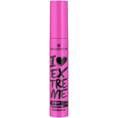 essence I Love Extreme Crazy Volume Mascara - 0.4 fl oz: Paraben-Free, Alcohol-Free, Vegan, No Fragrance Added
