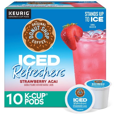 The Original Donut Shop Strawberry Acai Keurig K-Cup Iced Refresher Pods