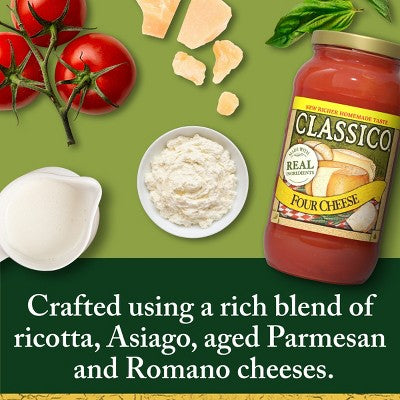 Classico Four Cheese Pasta Sauce 24oz