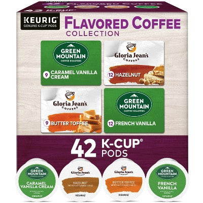 Keurig Flavored Coffee Collection Keurig K-Cup Coffee Pods Variety Pack Medium Roast - 42ct