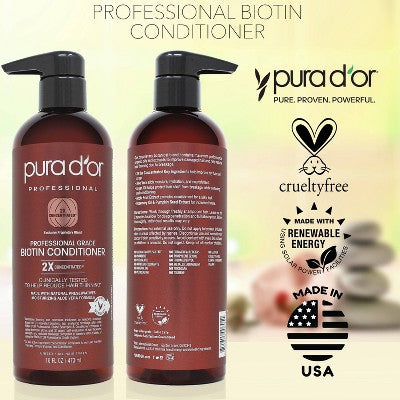 Pura d'or Professional Grade Biotin Conditioner