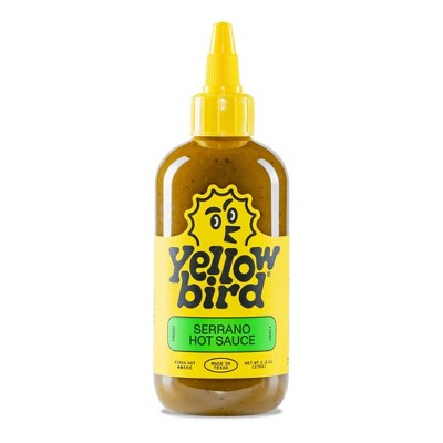 Yellowbird Serrano Hot Sauce - 9.8oz: Certified Gluten-Free, Vegan, Soy-Free