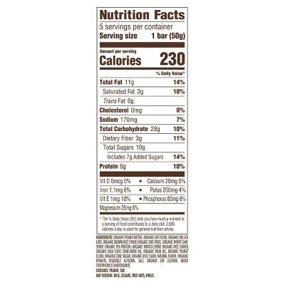 CLIF Nut Butter Filled Peanut Butter Energy Bar Organic - 7g Protein - 8.8oz/5pk