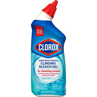 Clorox Ocean Mist Toilet Bowl Cleaner Clinging Bleach Gel - 24 fl oz/1ct