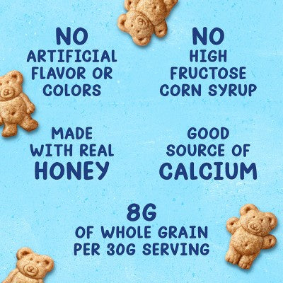 Teddy Grahams Honey ' Snacks - 10oz: Whole Grain