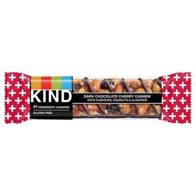 KIND Bars Dark Cherry Cashew Gluten Free Snacks - 16.8oz/12ct