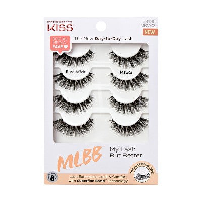 Kiss My Lash But Better False Eyelashes - Bare Affair Lashes - 4ct