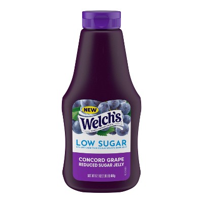 Welch's Reduced Sugar Squeezable Concord Grape Jelly - 17.1oz