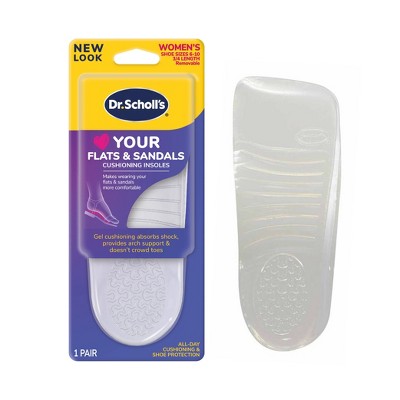 Dr. Scholl's  Love Your Flats & Sandals 3/4 Length Insoles - Women's Shoe Size 6-10 - 1 Pair
