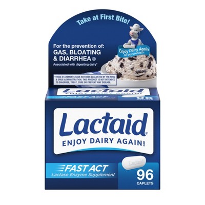 Lactaid Fast Act Caplet - 96ct