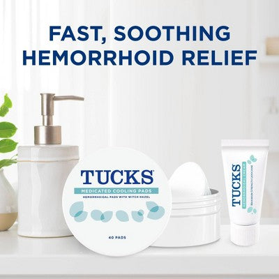 Tucks Multi-Care Relief Kit Witch Hazel Pads - 40ct & Lidocaine Cream - 0.5oz