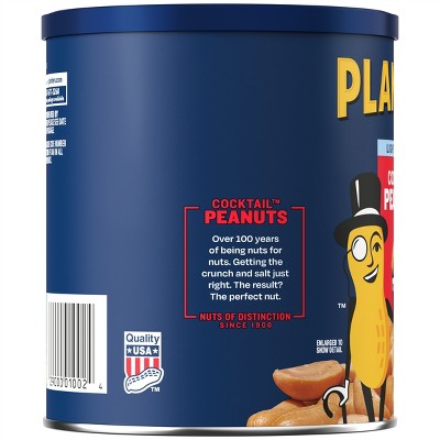 Planters Lightly Salted Made With Sea Salt Cocktail Peanuts - 16oz