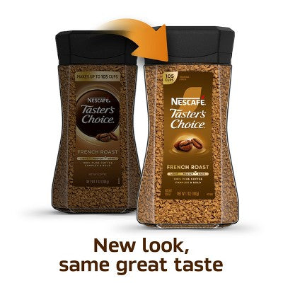 Nescafe Taster's Choice Instant Coffee, French Medium Roast - 7oz