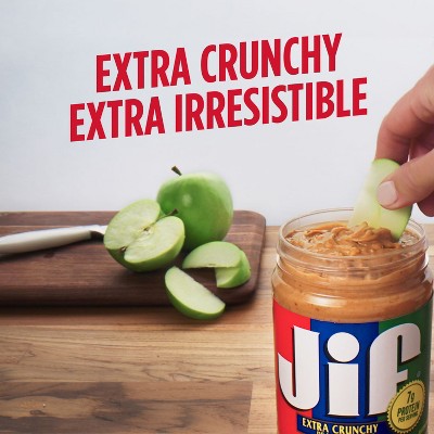 Jif Extra Crunchy Peanut Butter - 40oz: Gluten-Free, No Preservatives