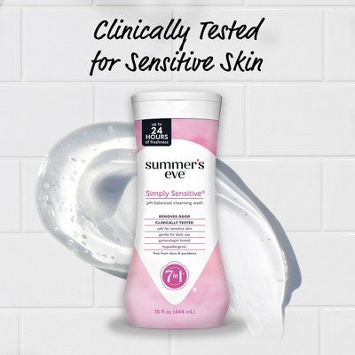 Summer's Eve Simply Sensitive Feminine Cleansing Wash - 15 fl oz