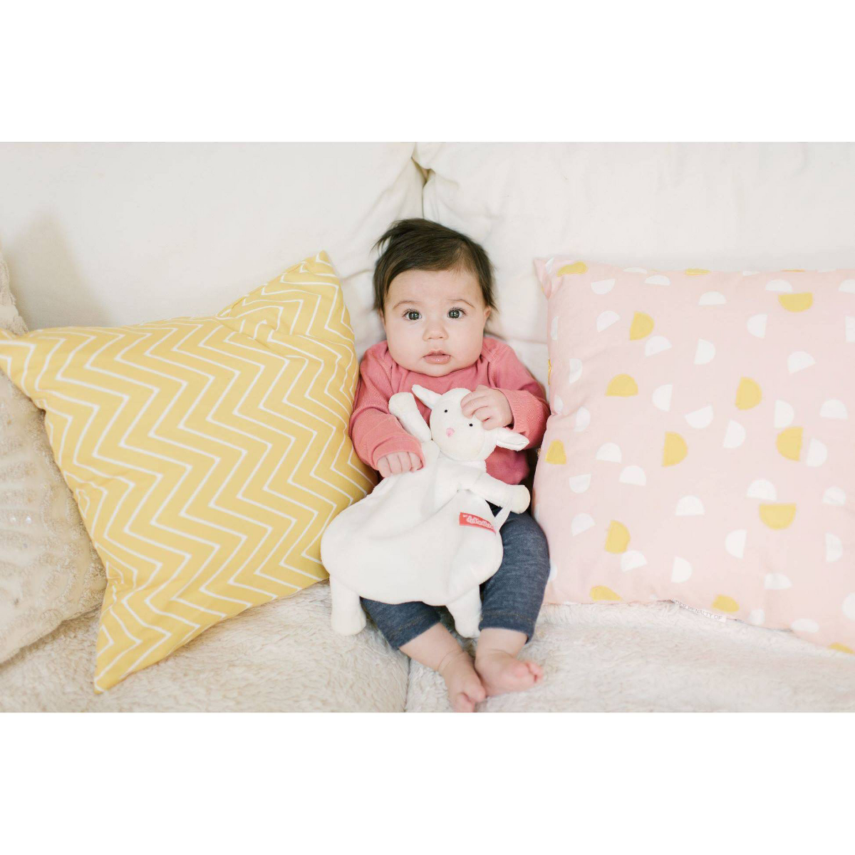 WubbaNub Lovey Baby Blanket Toy, Lamb