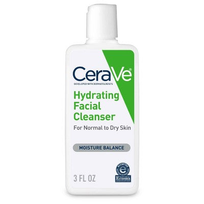 CeraVe Hydrating Face Wash with Hyaluronic Acid and Glycerin for Normal to Dry Skin
