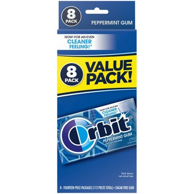 Orbit Sugar-Free Peppermint Gum Value Pack - 14ct/8pk