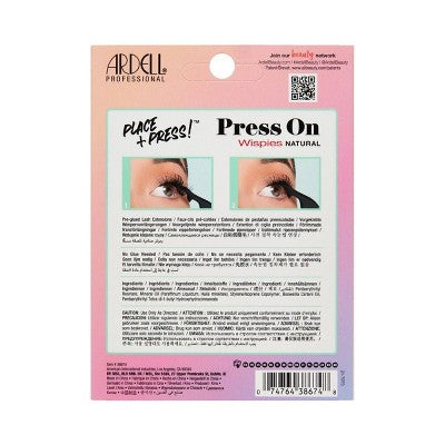 Ardell Press-On Wispies Natural False Eyelashes - 30pc