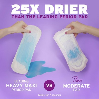 Poise Incontinence Bladder Control & Postpartum Pads - Maximum Absorbency