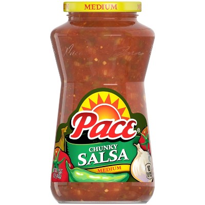 Pace Medium Chunky Salsa 16oz: Gluten-Free, No Added Sugar, Vegan