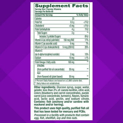 Vitafusion Omega-3 Gummies - Berry & Lemonade - 120ct