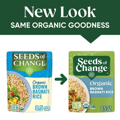 Seeds of Change Organic Brown Basmati Rice Microwavable Pouch - 8.5oz