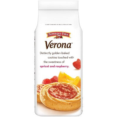 Pepperidge Farm Verona Apricot Raspberry Thumbprint Cookies - 6.75oz: Low Sodium, No Artificial Flavors, No Preservatives