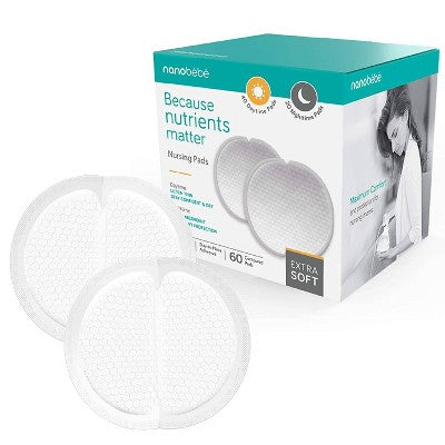 nanobebe Day and Night Nursing Pads - 60ct