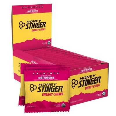 Honey Stinger Organic Energy Chews Fruit Smoothie: Nutrition Gels & Chews, Cherry Berry Orange, 1.8oz, Ready to Eat