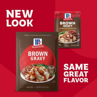 McCormick Brown Gravy Mix - 0.87oz: No Added MSG, No Artificial Flavors, No High Fructose Corn Syrup