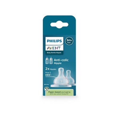 Philips Avent Anti-Colic Nipples - Flow 3 - 2pk