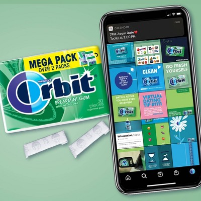 Orbit Gum Sugar-Free Spearmint Chewing Gum - 30ct
