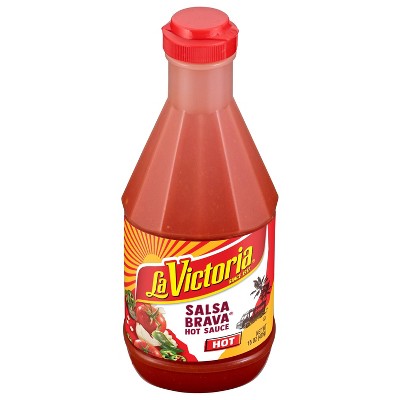 La Victoria Salsa Brava Hot Sauce 15oz: Tomato Flavor, Hot Spice Level