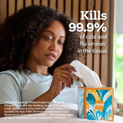 Kleenex Anti-Viral 3-Ply Facial Tissue - 55ct
