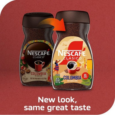 Nescafe Clasico Origin Medium Roast Colombia Coffee - 6oz: Arabica Beans, Limited Ingredients